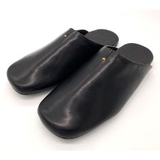 携帯スリッパ ビアッジョM ブラック