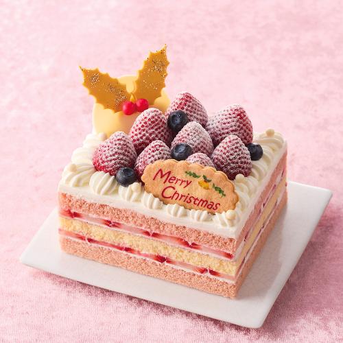 【店頭受取／新宿店】しっとりスポンジのクリスマスショートケーキ[E-23]【12月24日（木）・25日（金）】