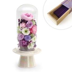 供花 ﾌﾟﾘｻﾞｰﾌﾞﾄﾞ「ｴﾃﾞﾝ」PP(大)お線香ｾｯﾄ