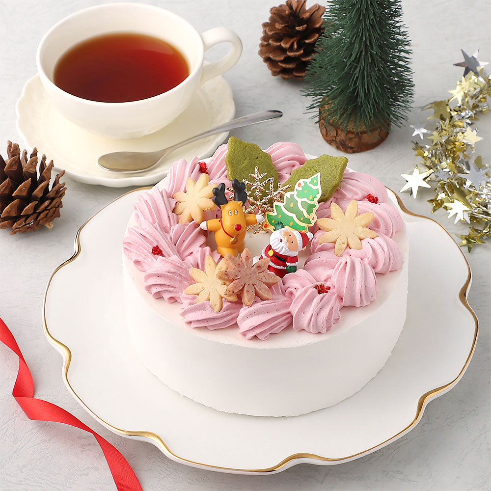 Xmasリースケーキ (米粉・豆乳使用)