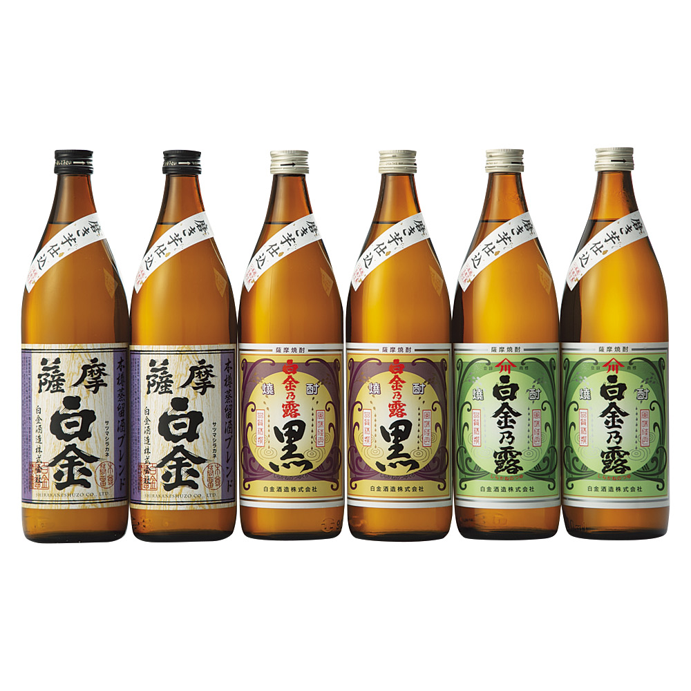 芋焼酎 白天宝山 山大一 ひとり歩き 1800ml 各2本 6本セット 本格芋