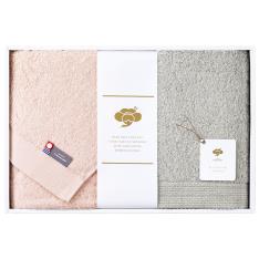 〈今治 クレシェンド〉潤いのタオル タオルセット さくら＆クレイ