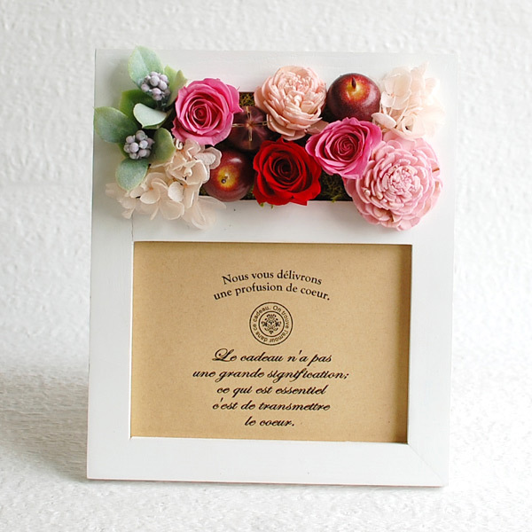 カンパーニュ写真立てホワイト 花ピンク 商品詳細 高島屋オンラインストア