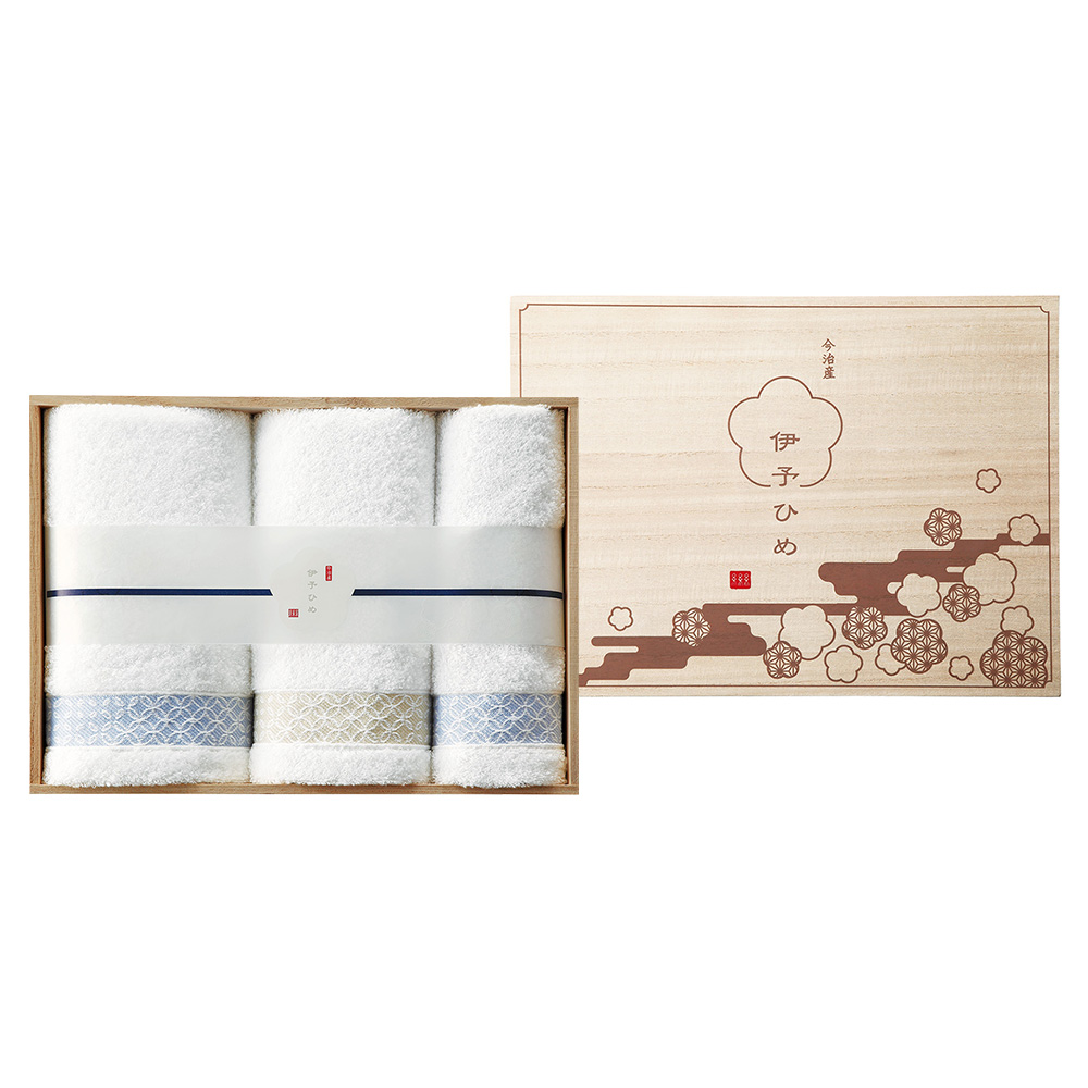 〈伊予ひめ〉タオルセット 木箱入り