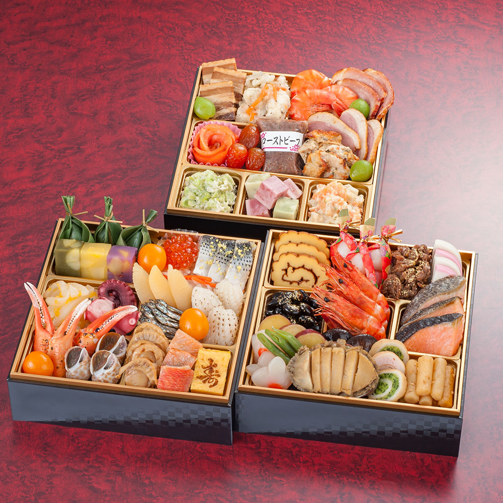 Sabu わだんむすび 抗菌3段重 レッド 2610mL