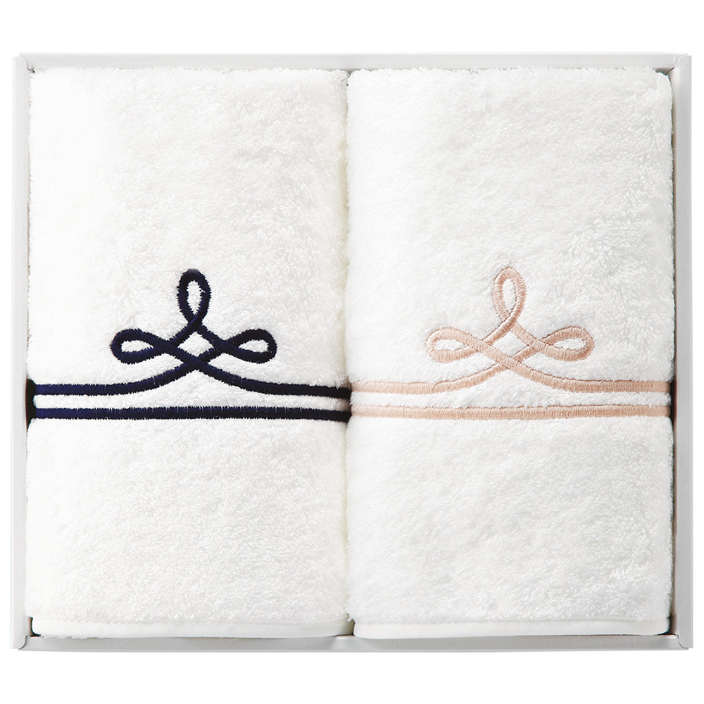 〈ホットマン〉1秒タオル ボーダー ハンドタオルセット