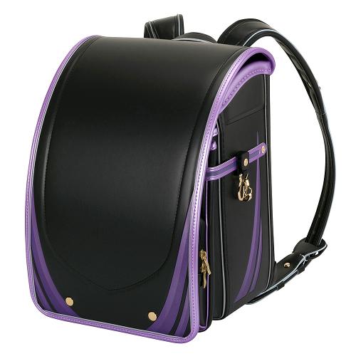 ＜スーパーフラッシュ　フィーヴァー＞ランドセル（05-85300 ブラック×パールラベンダー）