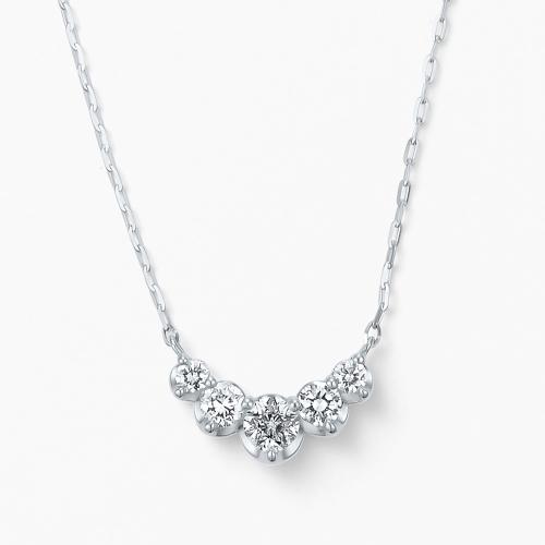 Pt950／Pt850 ダイヤモンドネックレス