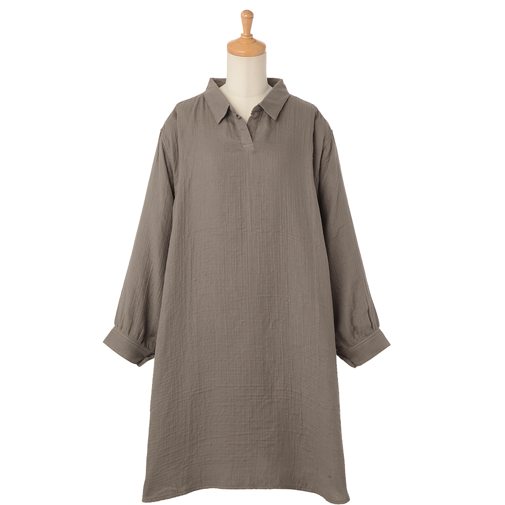 高島屋 阪急阪神共同企画 3重ガーゼ チュニックワンピース M L 商品詳細 高島屋オンラインストア