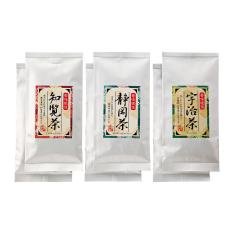 〈愛国製茶〉知覧・静岡・宇治 煎茶詰合せ