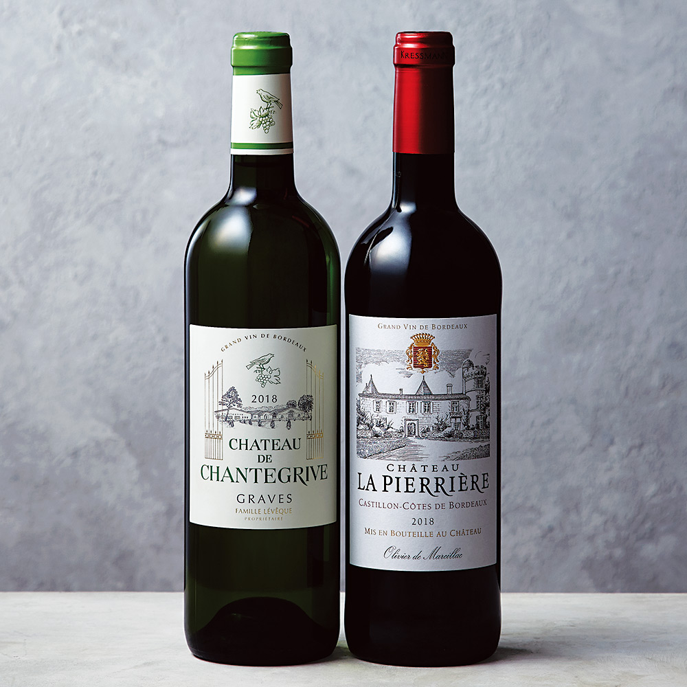 ギフト お酒 御中元 高級 Bordeaux 紅白ワイン シャトー ボルドー ワイン レオニャン フランス グラーヴ お中元 ぺサック 夏ギフト 赤白セット