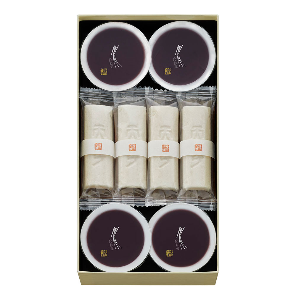 たねや 最中黒糖8個・本生羊羹4個詰め合せ