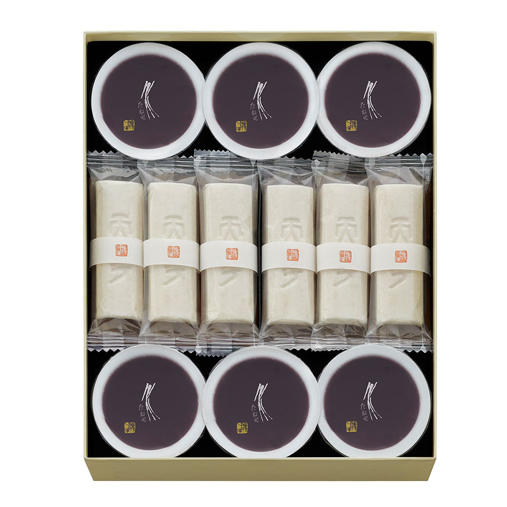 たねや 最中黒糖12個・本生羊羹6個詰合せ