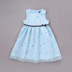 オーガンジーフラワー刺しゅうワンピース 120cm→130cm