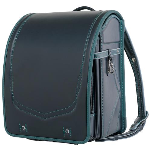 ＜くるピタ クロスリンク＞ランドセル（1KH8680Kブラック・グリーン）