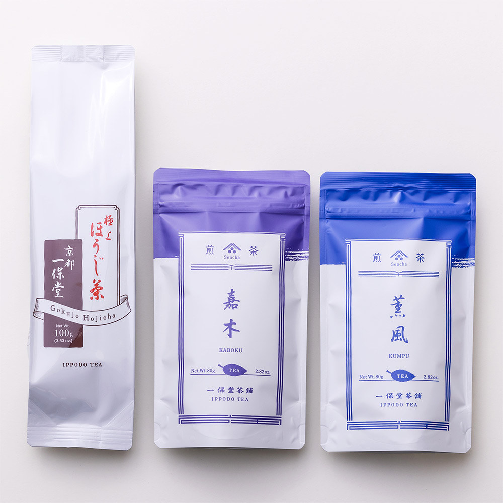 煎茶「嘉木」煎茶「薫風」80g袋 極上ほうじ茶100g袋入 | 商品詳細 