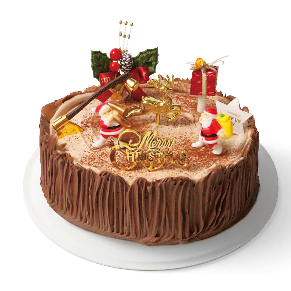 【クリスマス】切り株チョコレートケーキ(4~6人におすすめ)