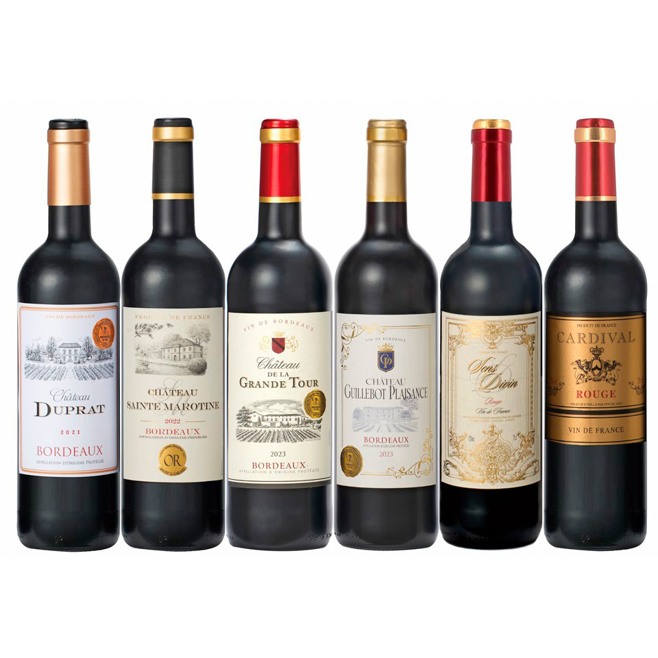 ボルドー金賞受賞赤ワイン＆フランス赤ワイン6本セット