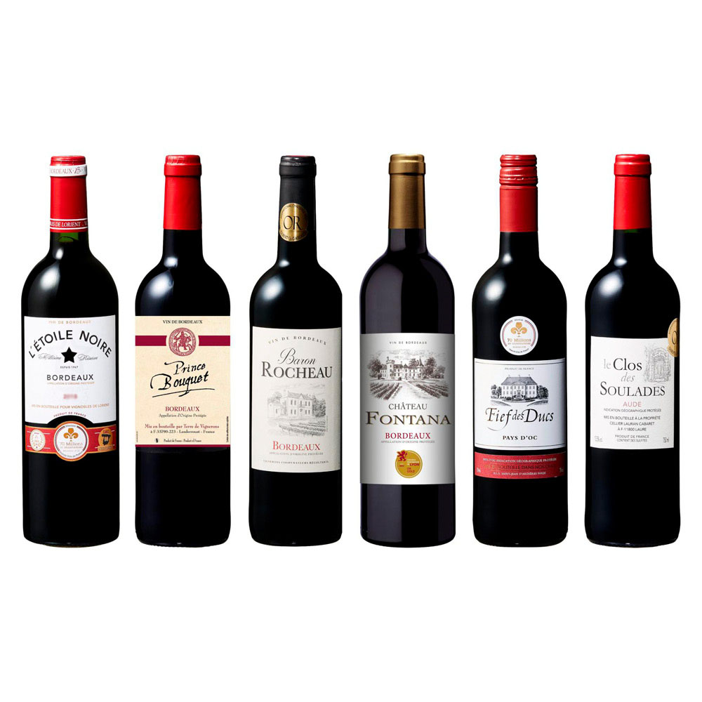 【計10冠】銘醸地ボルドー金賞＆当たり年3品入りすべて金賞受賞フルボディ6本セット