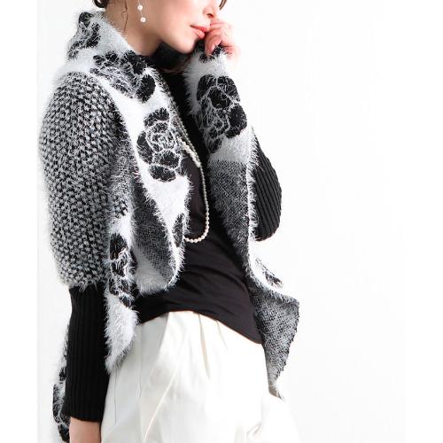 シャギーニットカーディガン