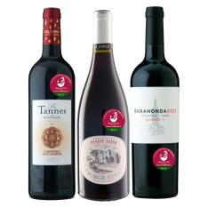 認定シール付きエイジングケア品種別　赤ワイン3本セット