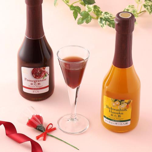 【母の日】おすすめ　飲む酢デザートビネガー詰合せ（造花付）