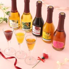 【母の日】おすすめ　飲む酢デザートビネガー詰合せ（造花付）