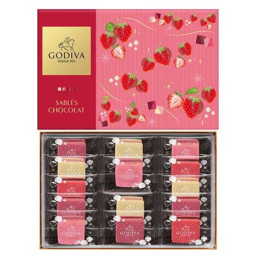 【バレンタインデー】サブレショコラ ストロベリー アソートメント 14個入
