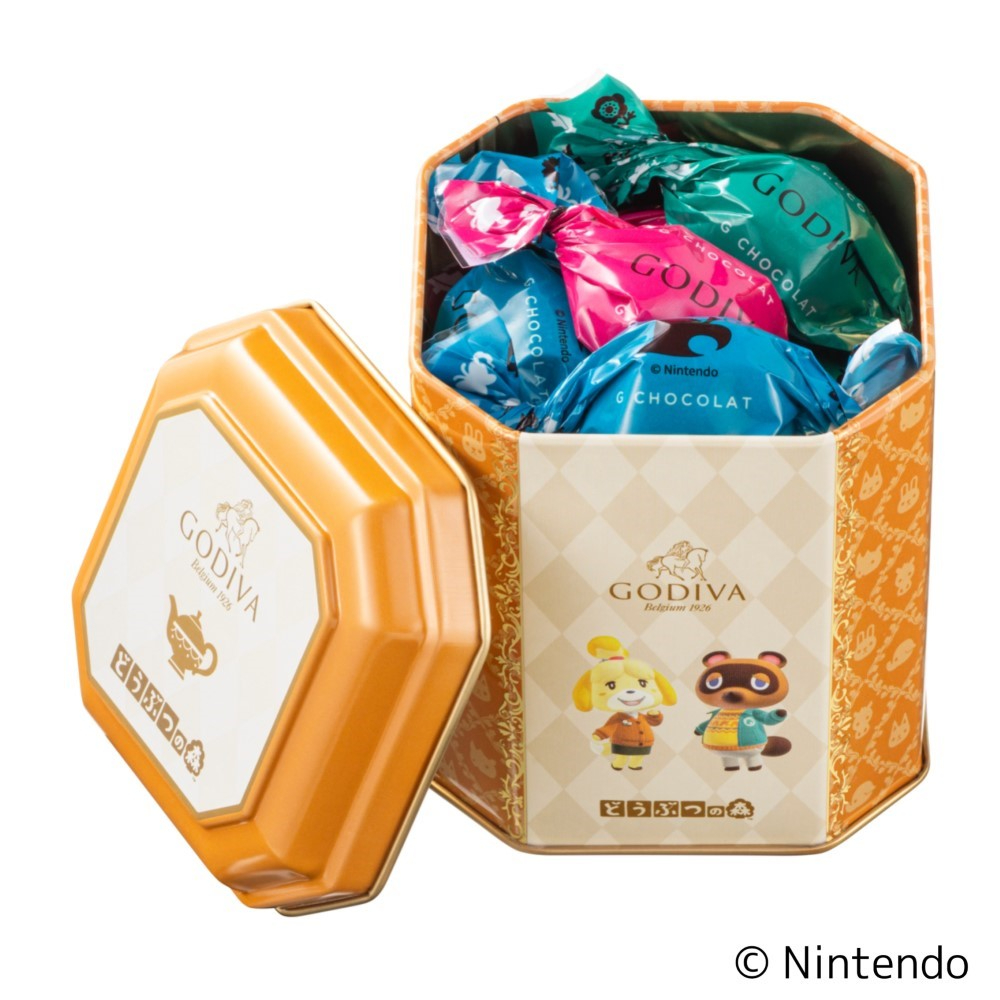 【バレンタインデー】ゴディバ meets どうぶつの森 G ショコラ アソートメント 6粒入