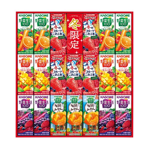 〈カゴメ〉すこやかウインターバラエティギフト紙容器×2箱セット