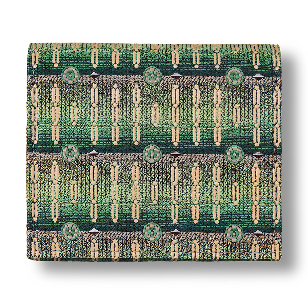 西陣織＋漆 ハーフウォレット CHARM