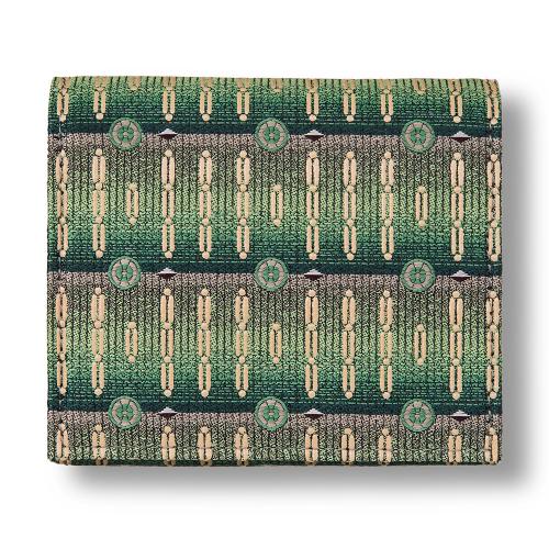 西陣織＋漆 ハーフウォレット CHARM