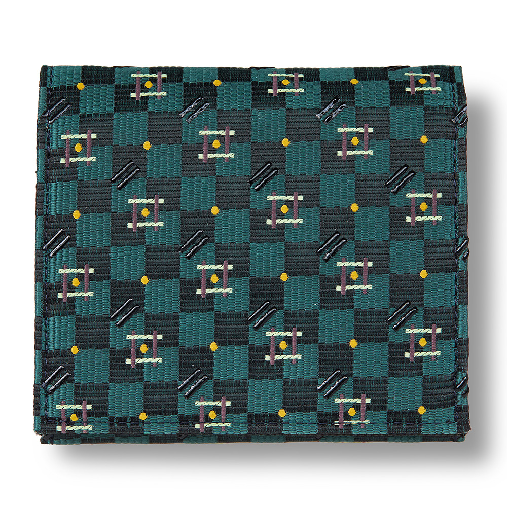 西陣織＋漆 ハーフウォレット DARE