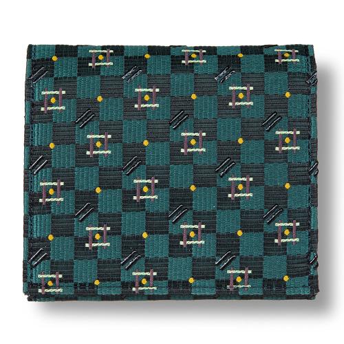 西陣織＋漆 ハーフウォレット DARE