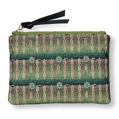 西陣織＋漆 スクエアポーチ スモール CHARM