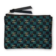 西陣織＋漆 スクエアポーチ スモール DARE