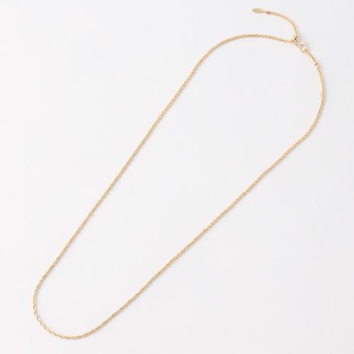 K18ロープロングネックレス