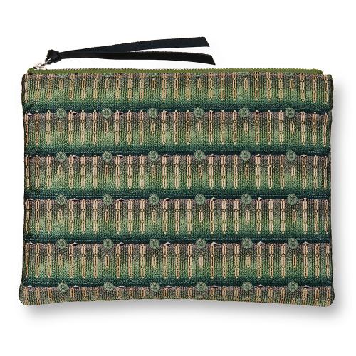 西陣織＋漆 スクエアポーチ ミディアム CHARM