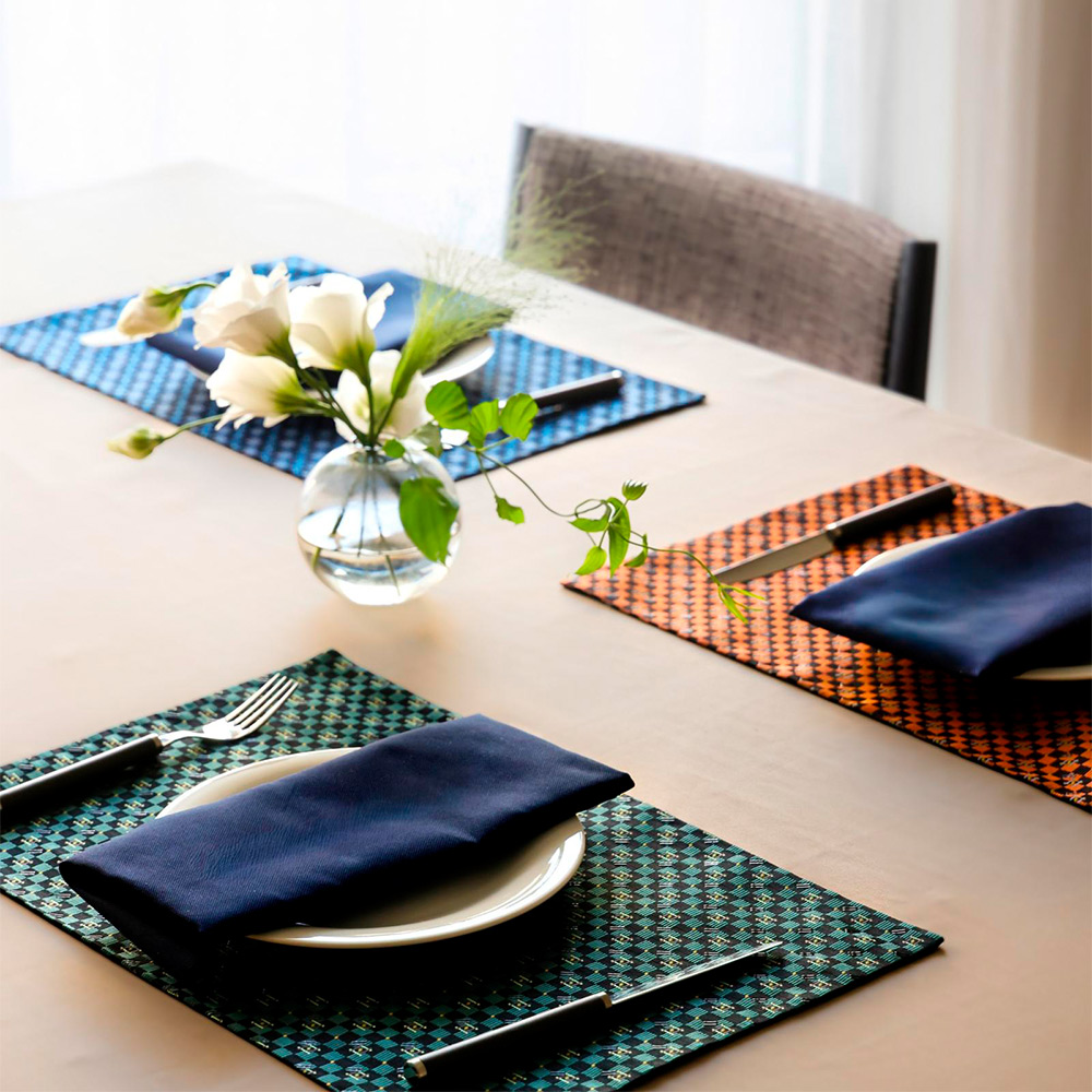 西陣織＋漆 プレースマット DARE