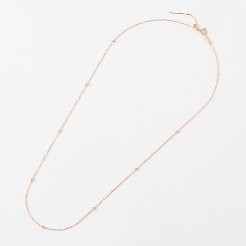 K18PGステーションネックレス