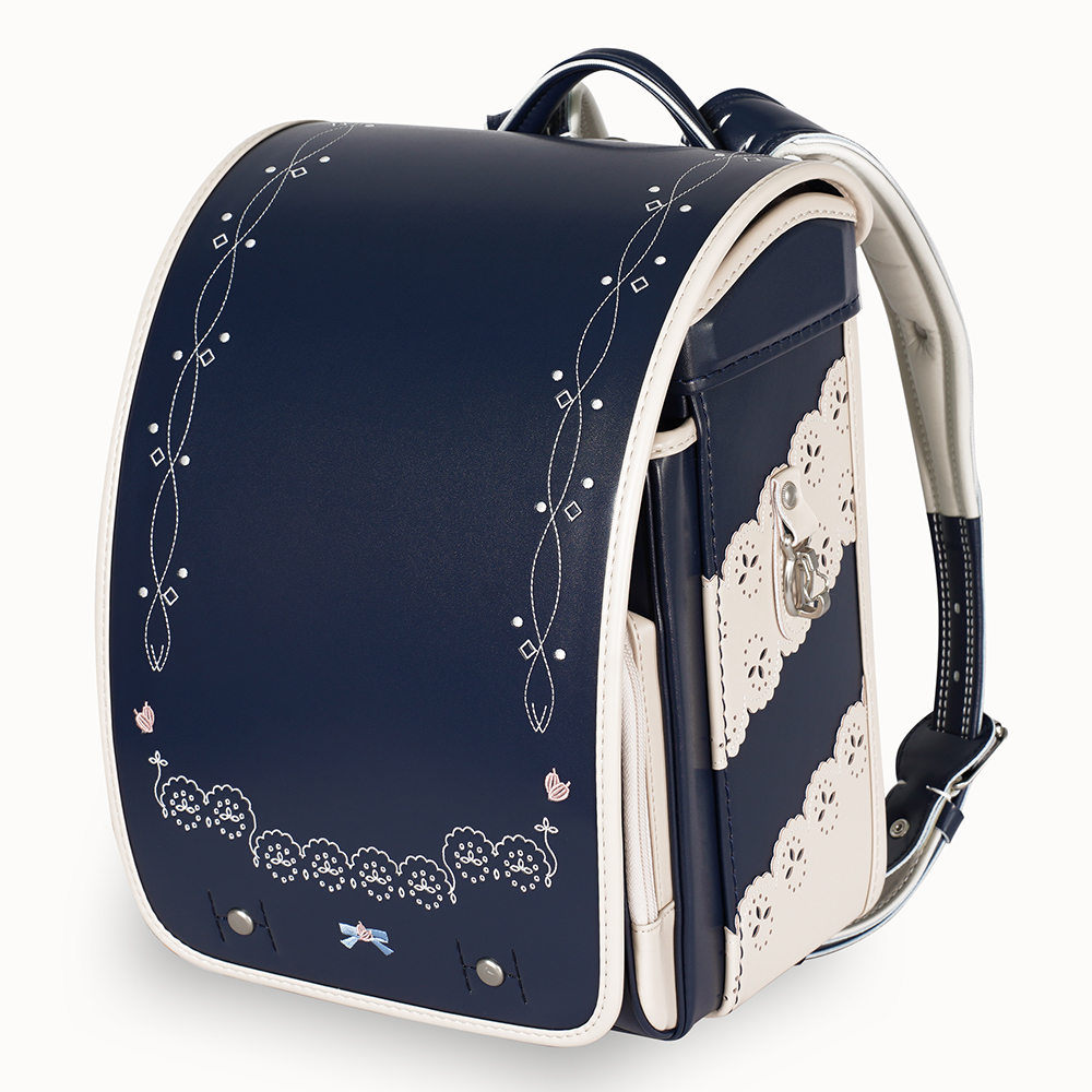 ＜Chocolatier＞ランドセル（CLT-650-RF ライトネイビー・シロ）