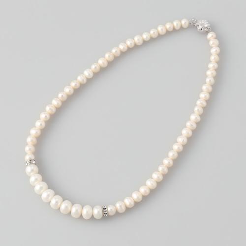 淡水パールグラデーションネックレス