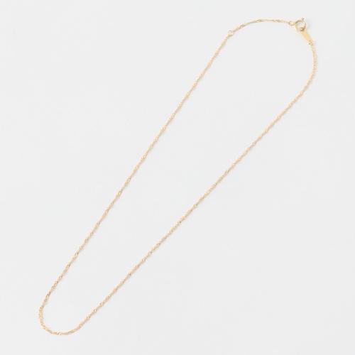 K18スクリューチェーンネックレス