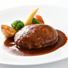 黒毛和牛と黒豚のハンバーグステーキ 6個セット