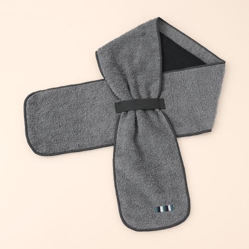 冷んやりシート付今治タオルマフラー ディープグレー（ブレード）