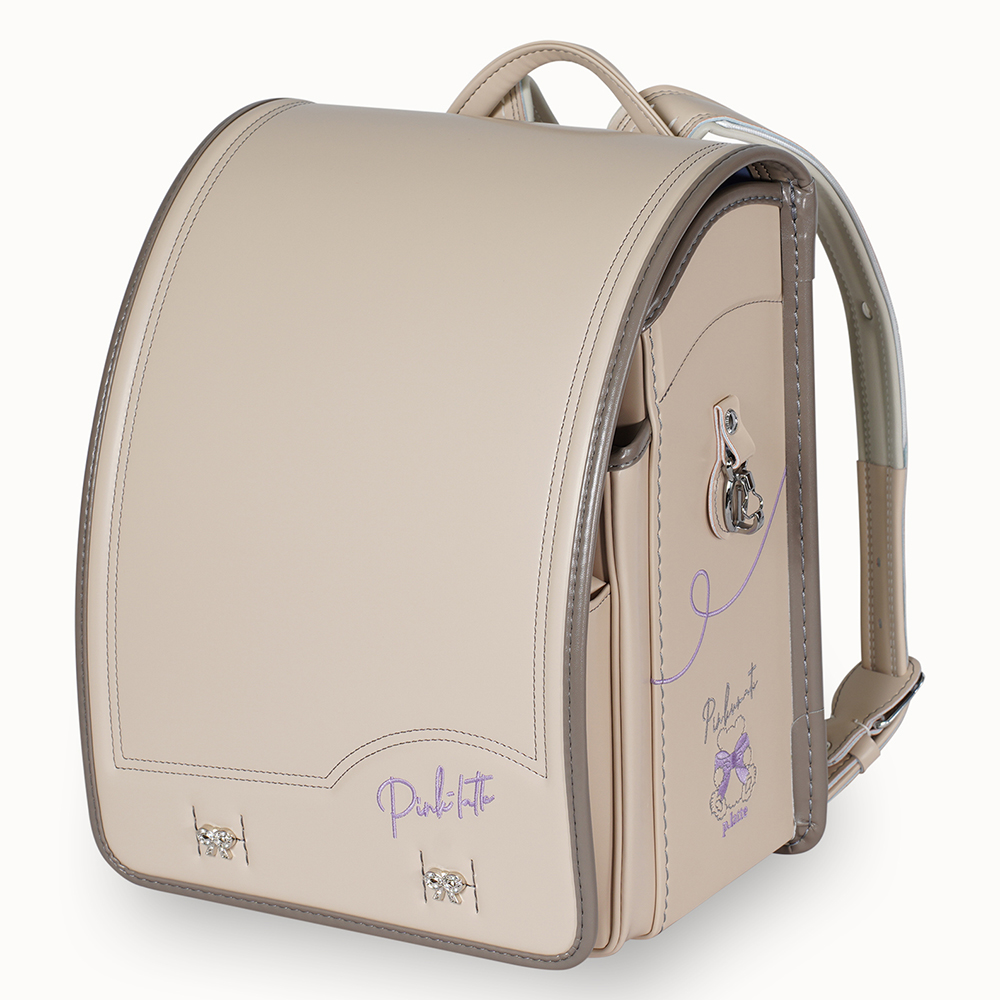 ＜PINK-latte Heart＞ランドセル（PKLT-G-043アイボリー×グレージュ）