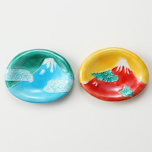 【高島屋オリジナル】京焼 洸春窯 富士山ペア箸置