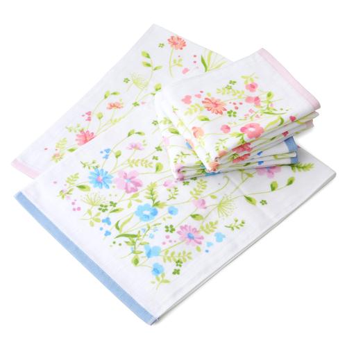 ＜泉州ガーゼタオル＞泉の森フェイスタオル6枚セット