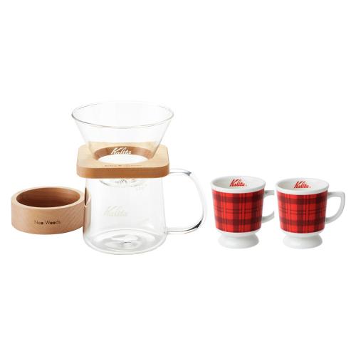 ブラックフライデー　カリタ 角型コーヒードリッパーセット＆カリタチェックレトロマグセット