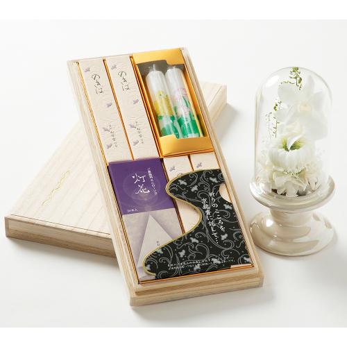 お線香・供花（プリザーブドフラワー）セット